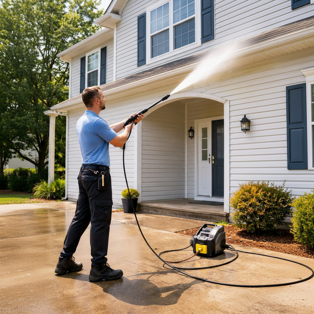 UPXCLEAN power washing pressure washing service Tampa FL – driveway deck siding mold removal