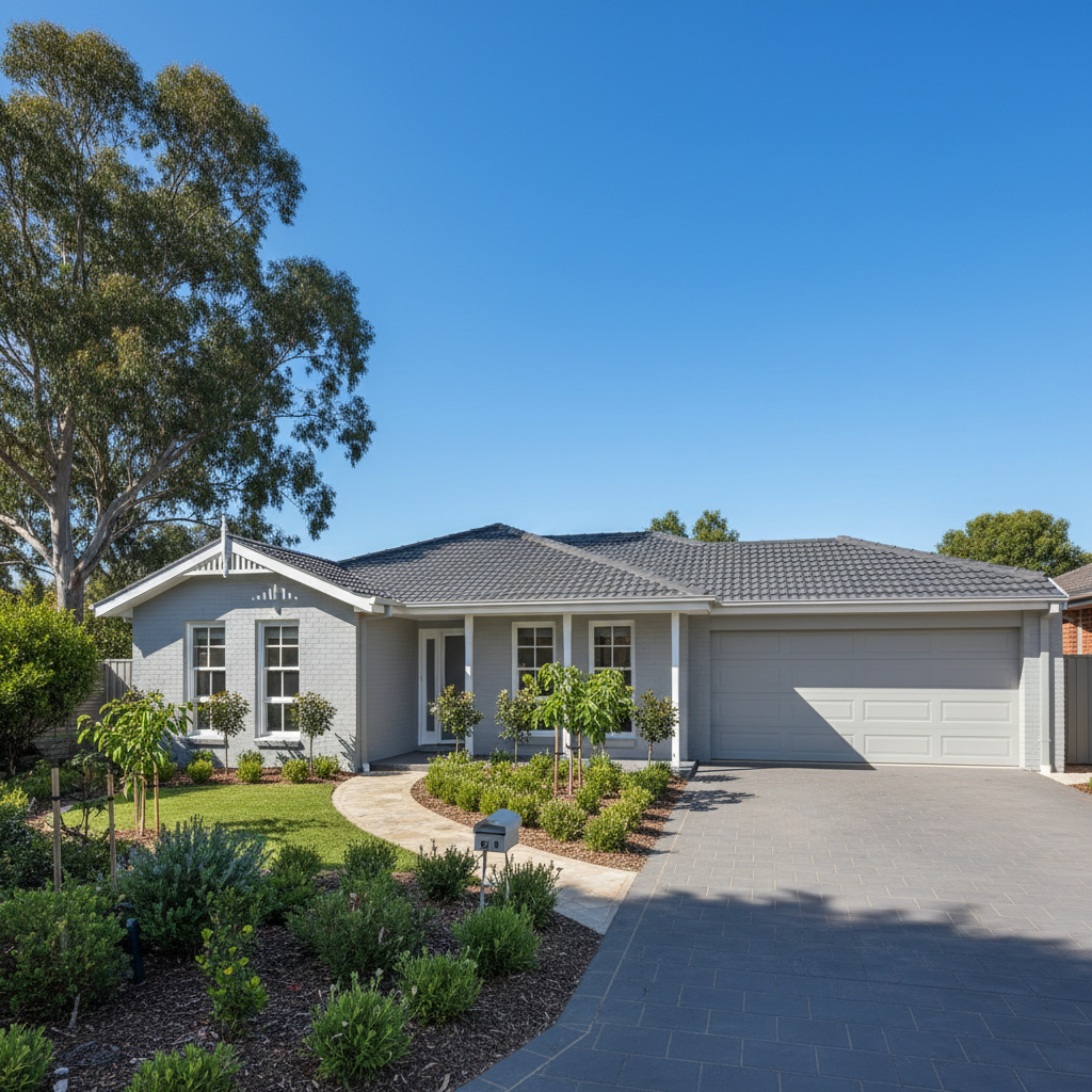 Brick veneer house exterior repaint - Moss Vale