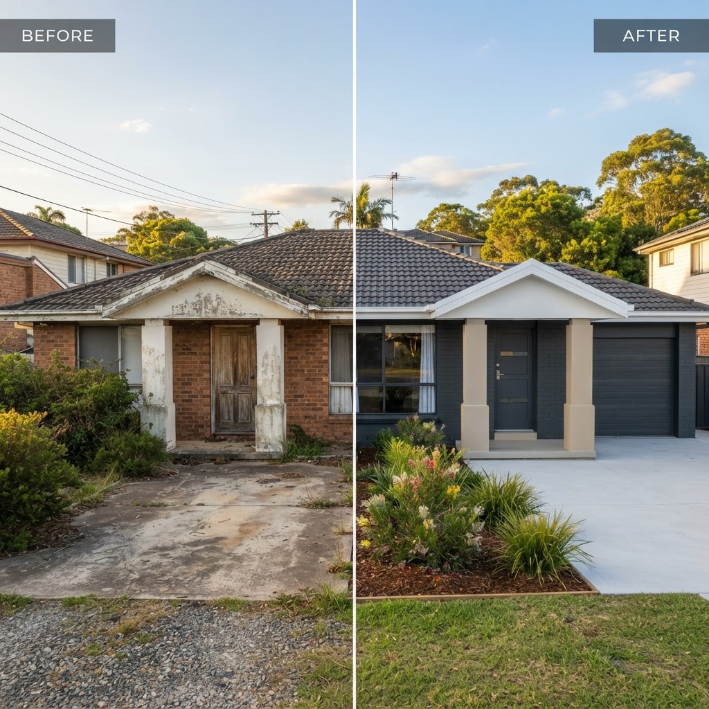 Brick exterior repaint – Nowra
