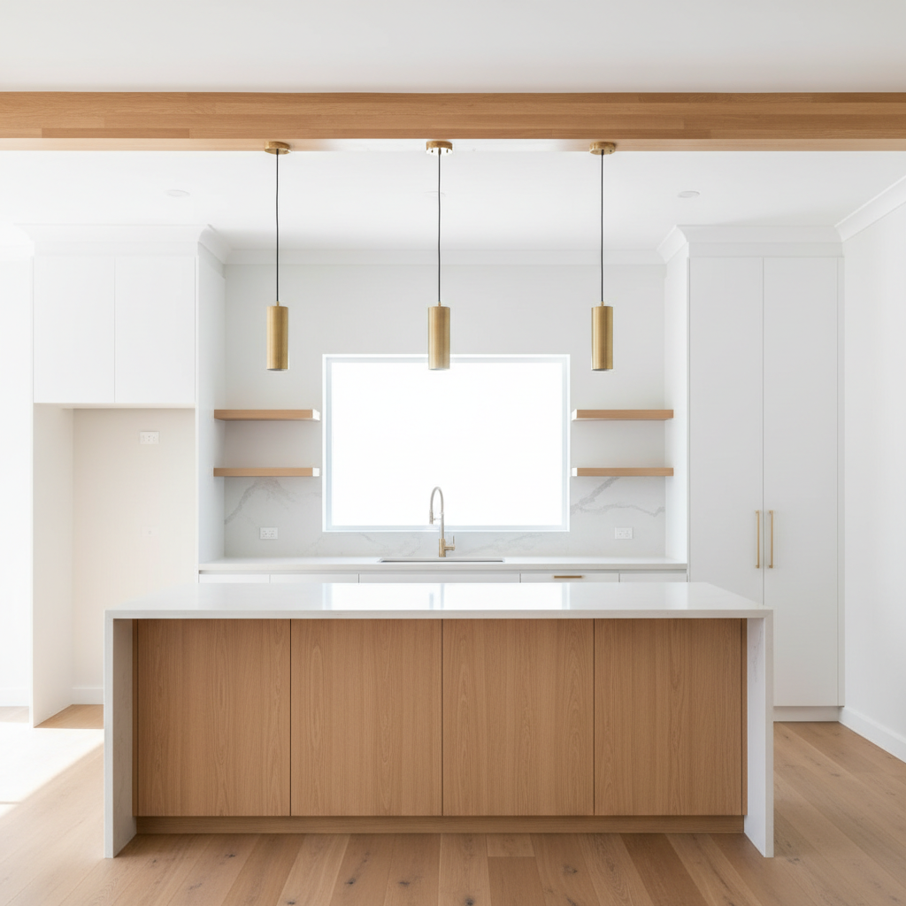 Freshly painted modern kitchen - Mittagong