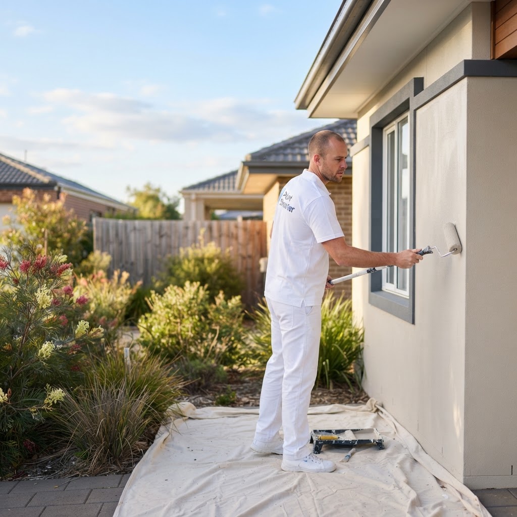 Exterior house painting by Paint Smarter on the South Coast
