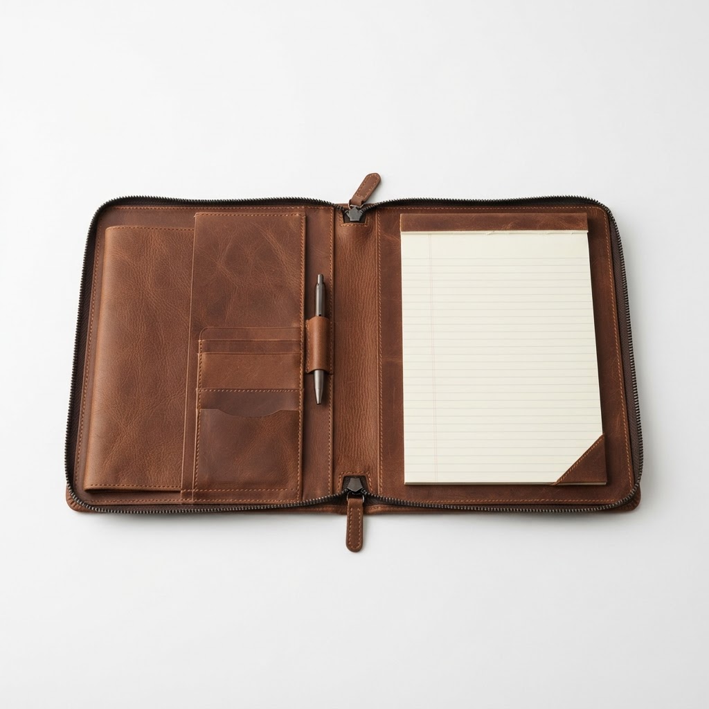 Leather Portfolio Folder