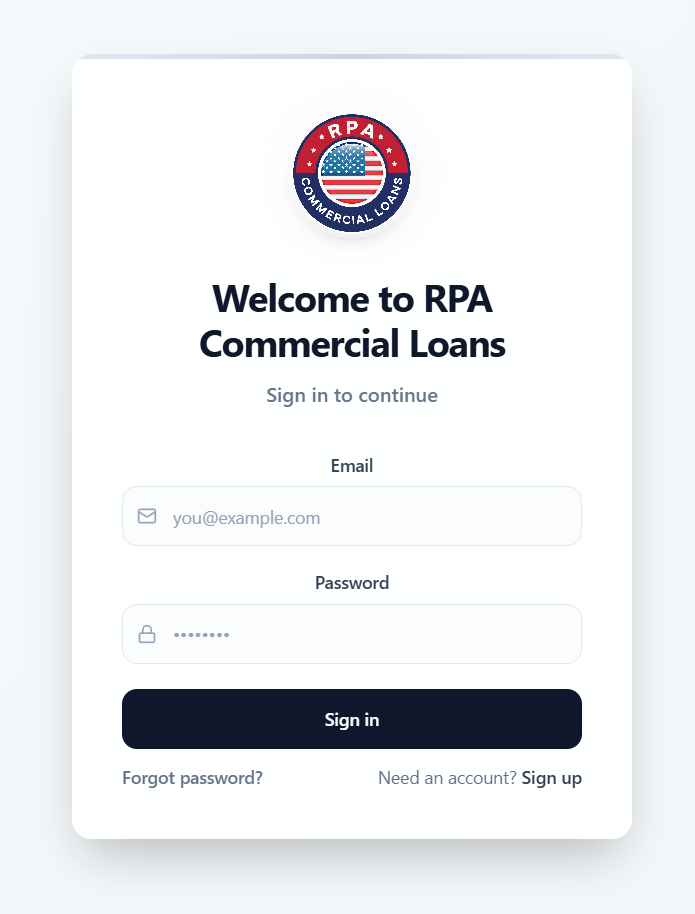 Login Page Account Activation