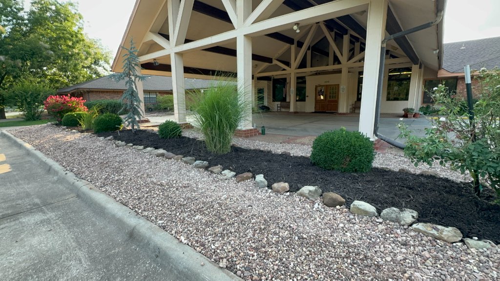 Completed Stillwater Christian Villa landscaping project by Advanced Turf Services