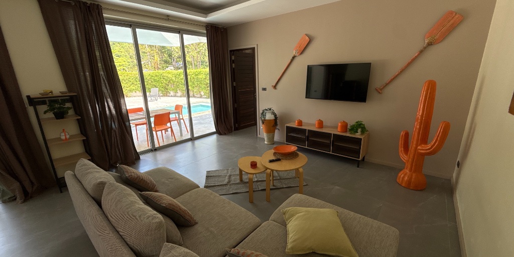 Living Room at Coconuts Villa nr 4 in Lamai, Koh Samui