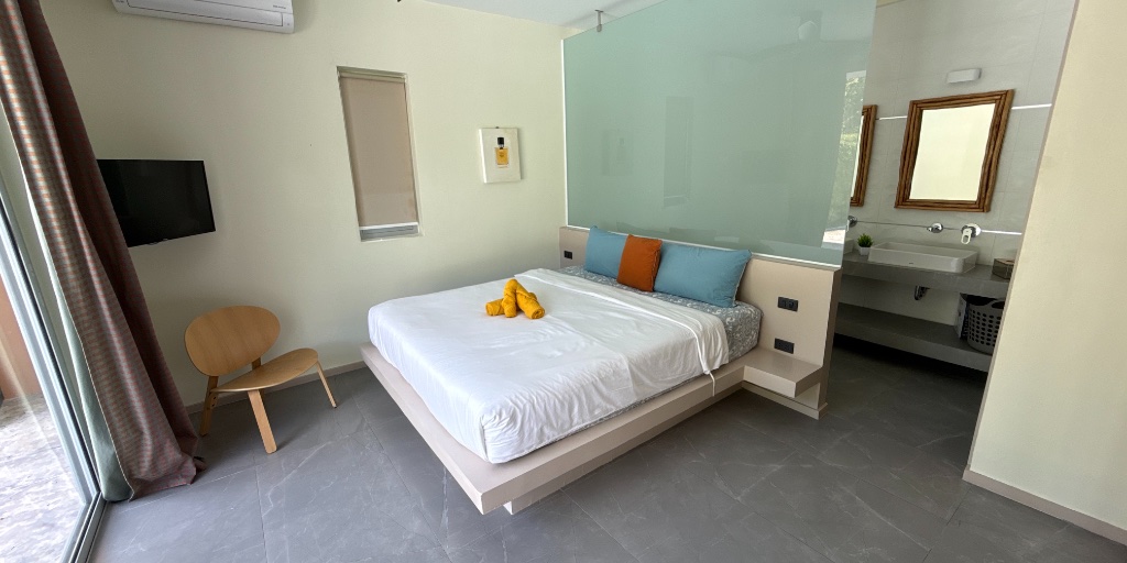 Bedroom 1 at Coconuts Villa nr 4 in Lamai, Koh Samui