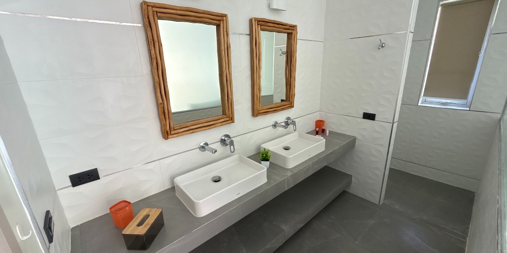 Bathroom 3 at Coconuts Villa nr 4 in Lamai, Koh Samui