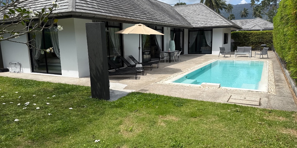 Outside at Tracy’s Residence Villa nr 4 in Lamai, Koh Samui