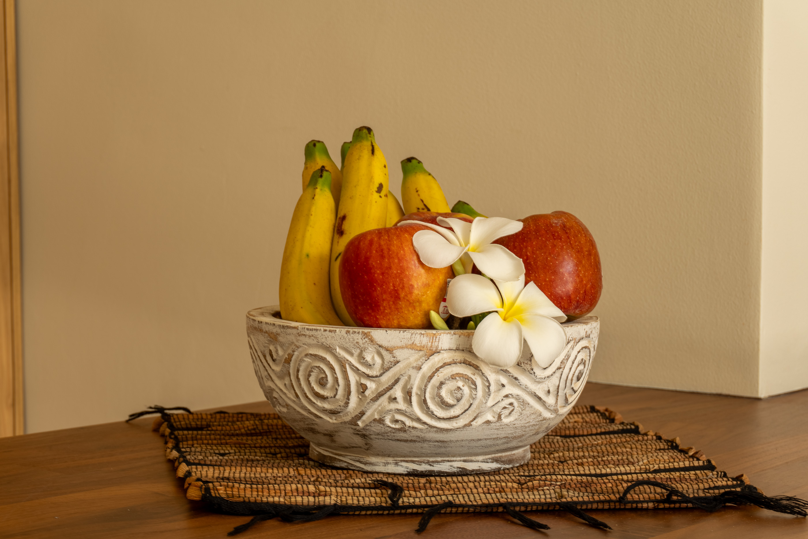 Fruit Bowl & Frangipani at Villa Rose in Lamai, Koh Samui