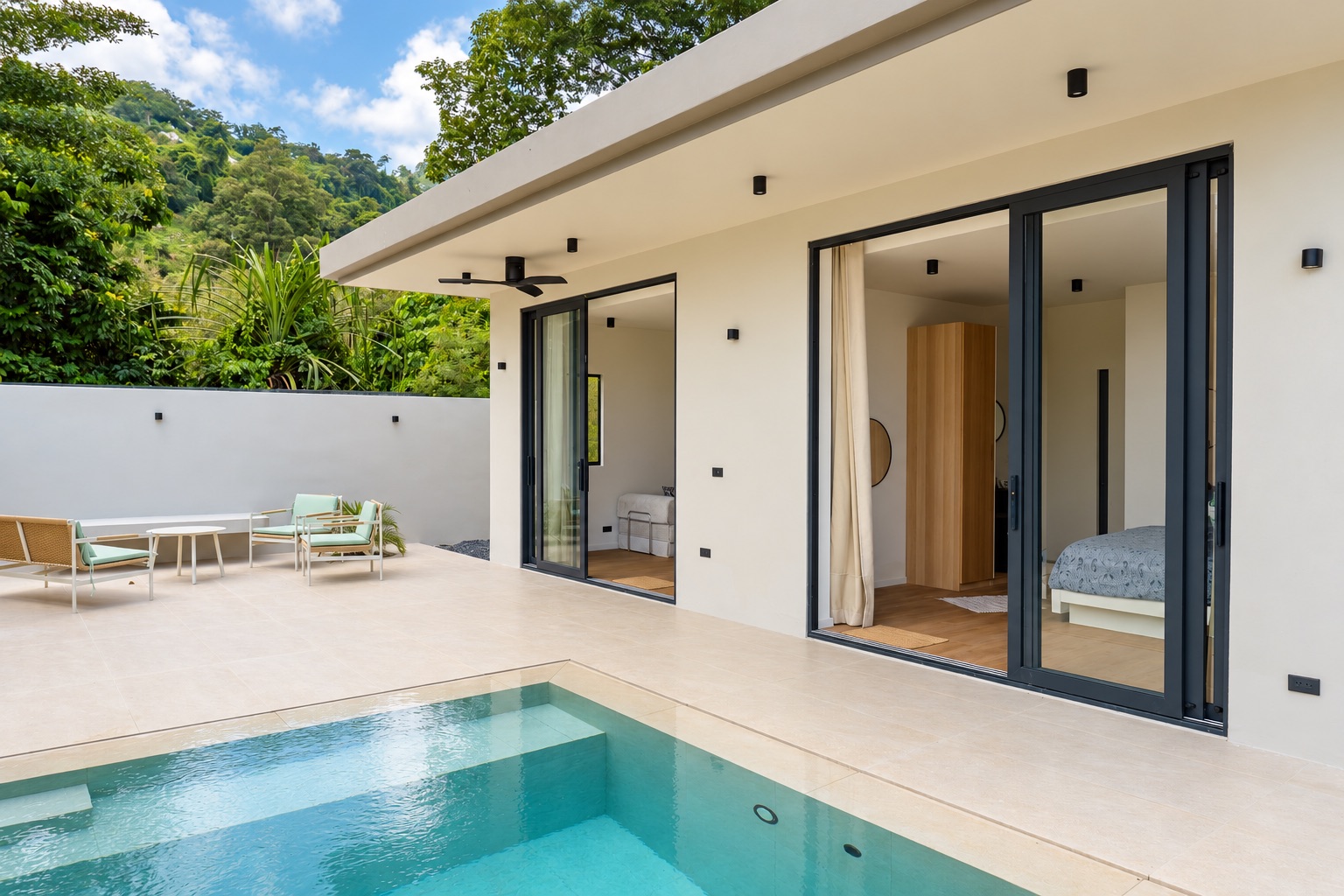 Pool Terrace at Villa Rose in Lamai, Koh Samui