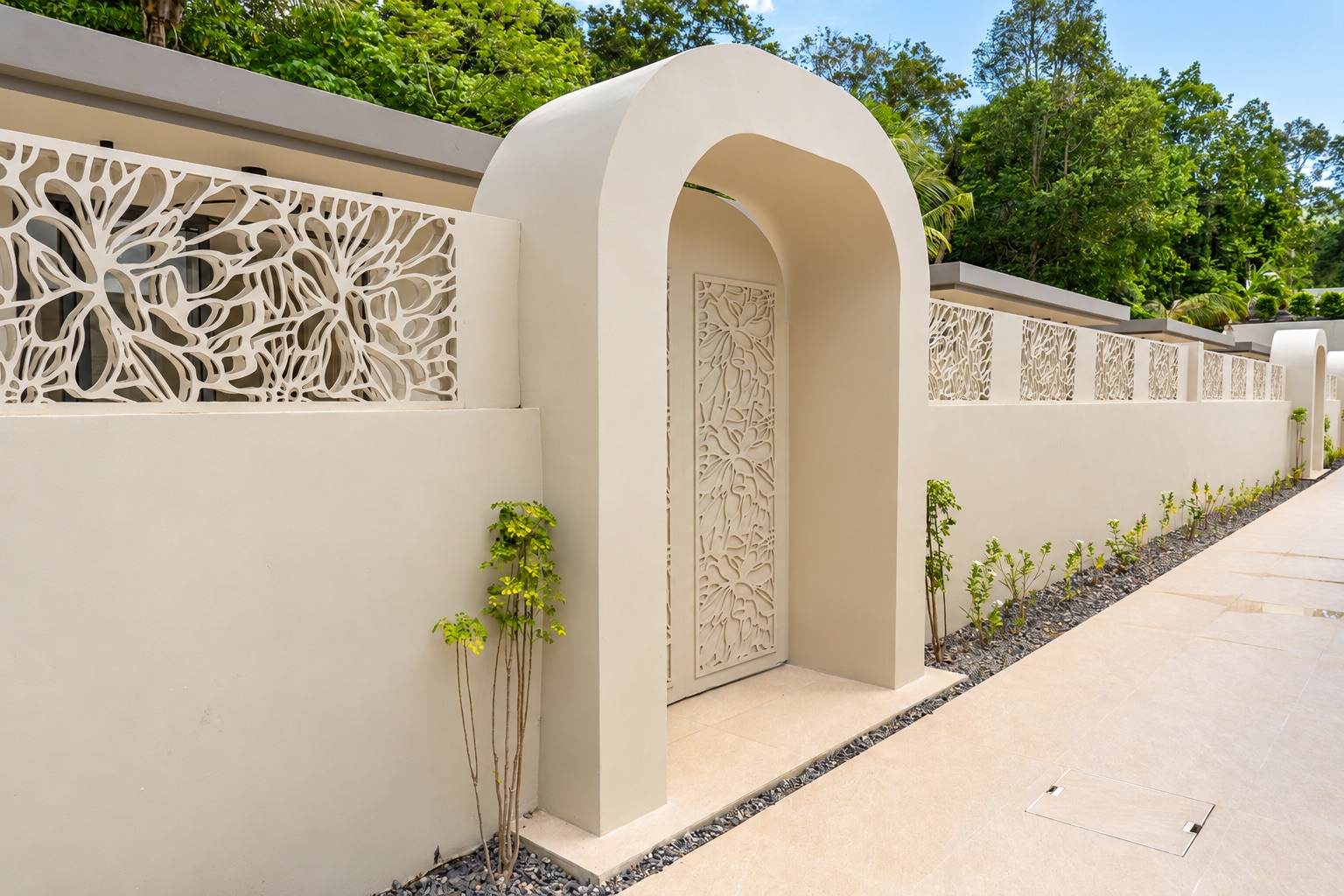 Ornamental Entrance at Villa Rose in Lamai, Koh Samui
