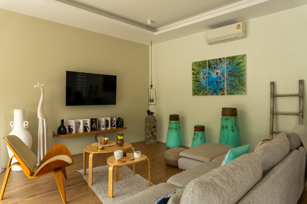 Livingroom at Coconuts Villa nr 5 in Lamai, Koh Samui