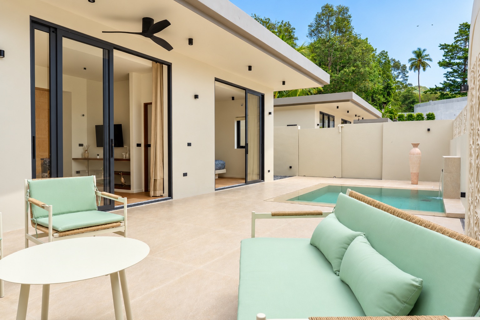 Terrace & Pool at Villa Rose in Lamai, Koh Samui