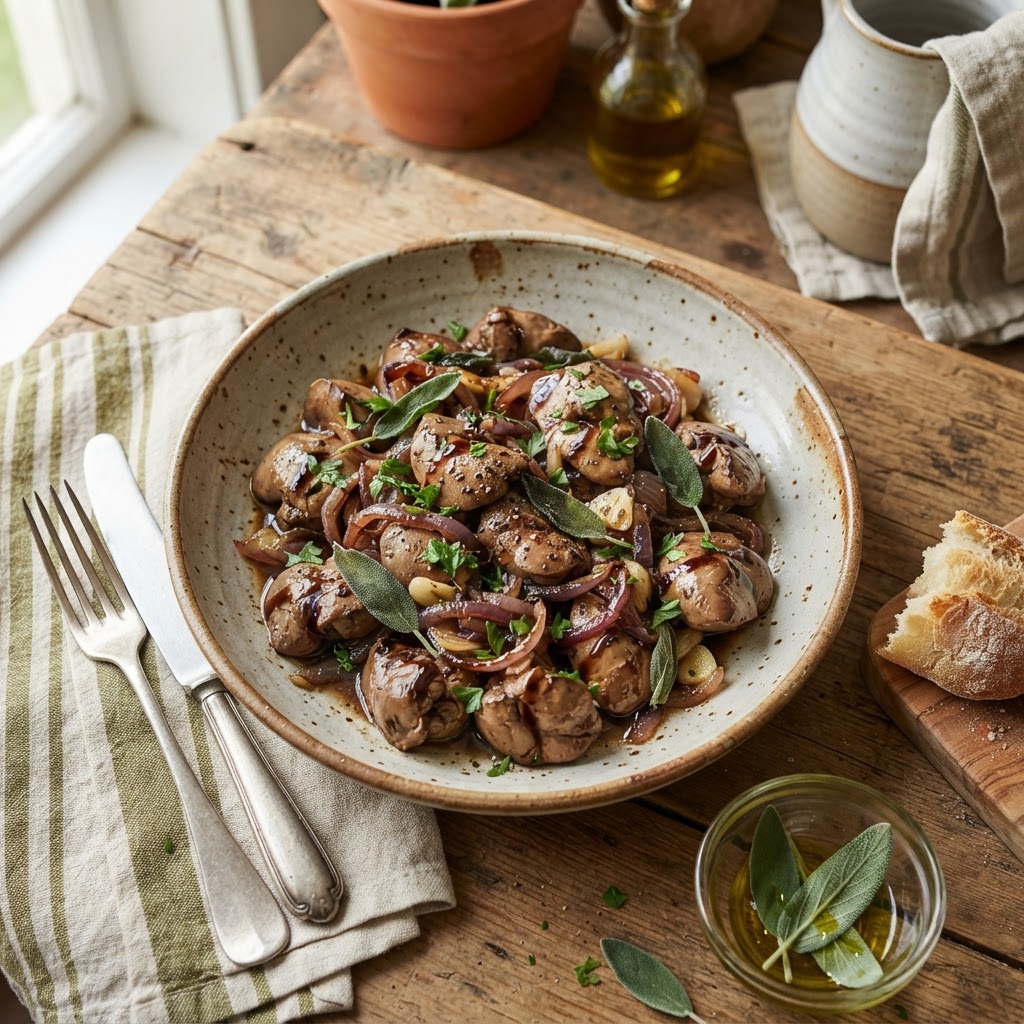 Fegatini di Pollo alla Toscana