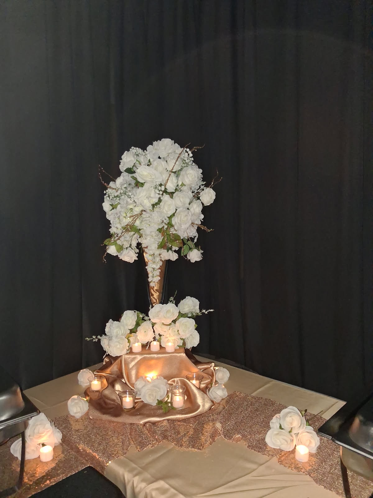 Gold & Royal Blue 50th Birthday — Artistique Events