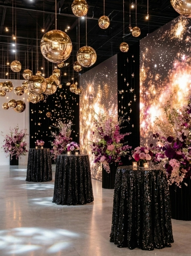 Black Sequin Drama