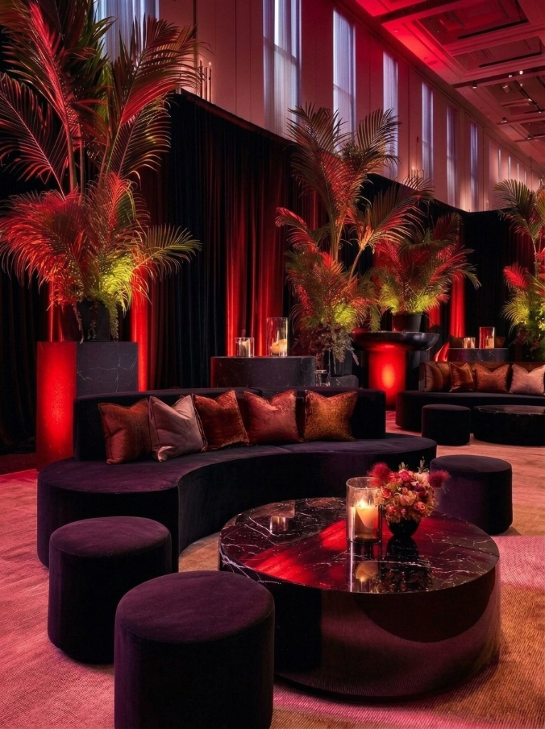 Red event lighting