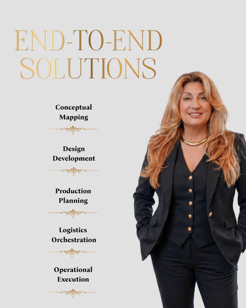End-to-End Solutions — Conceptual Mapping, Design, Production, Logistics, Execution