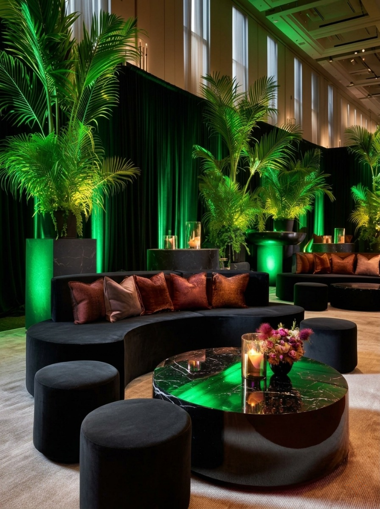 Green event lighting
