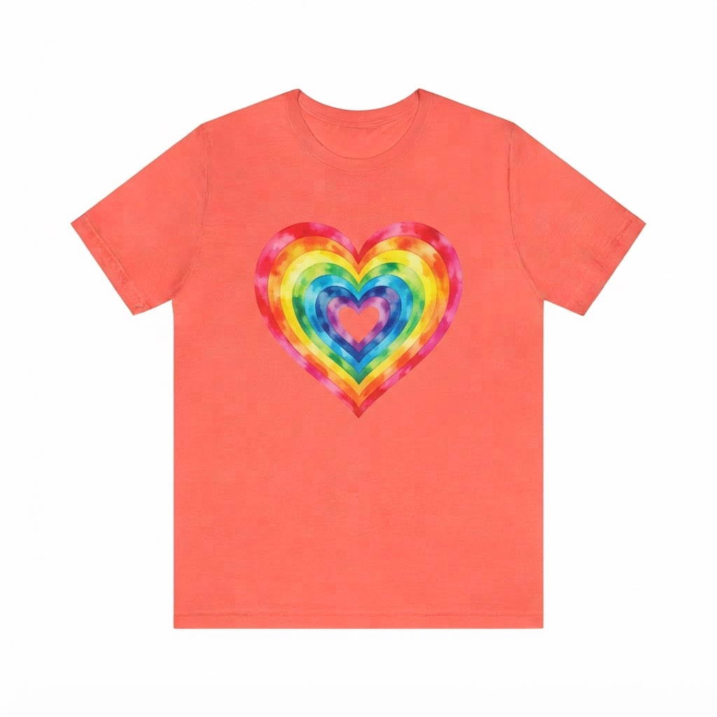 Rainbow Heart Tee