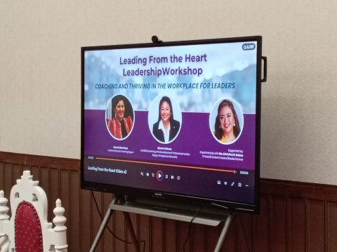 Workshop in session — coaching and thriving in the workplace
