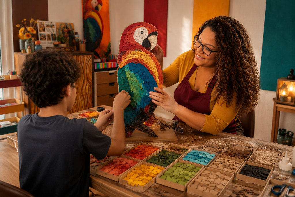 Kunstworkshop im Atelier