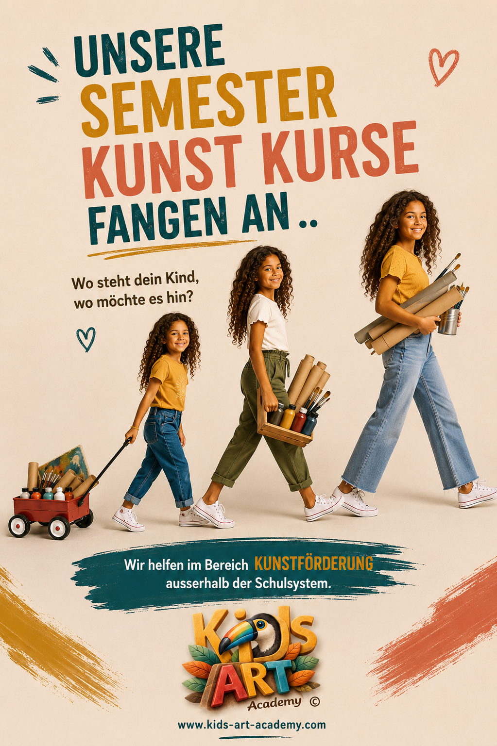 Unsere Semester Kunst Kurse fangen an