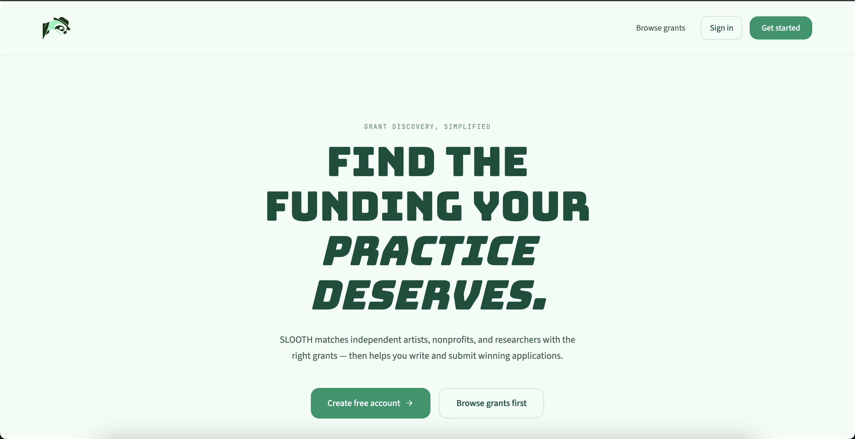 Slooth | AI Grant Matching & Proposals