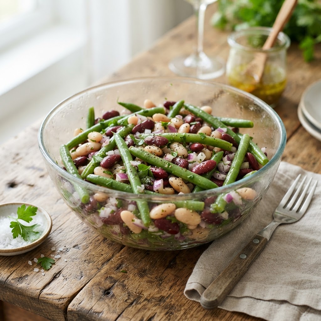 Fresh 3 Beans Salad