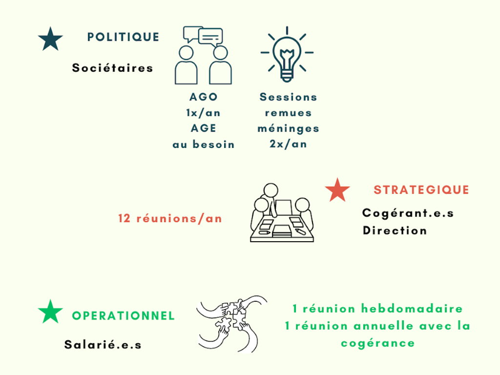 Organisation coopérative ECLIS - niveaux politique, stratégique et opérationnel