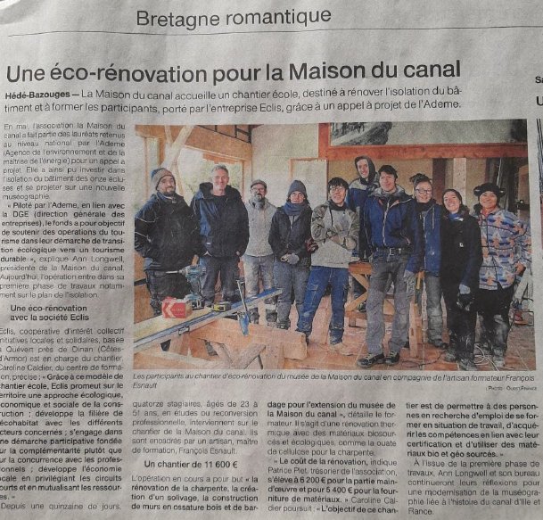 Une éco-rénovation pour la Maison du canal
