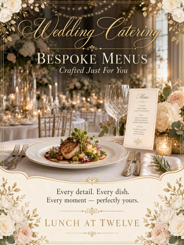 Wedding Catering — Bespoke Menus by Lunch at Twelve