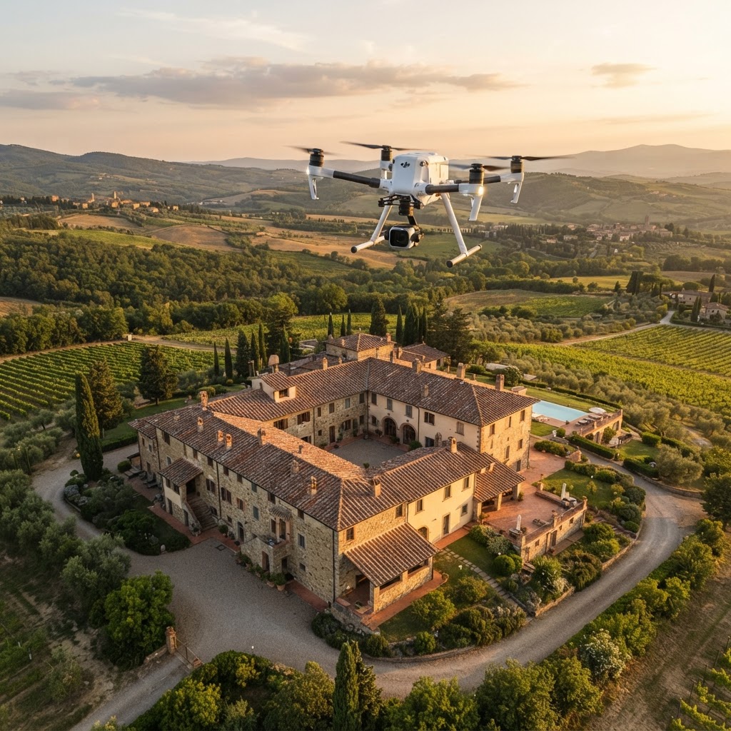 Rilievo 3D edificio con drone RTK e nuvola di punti fotogrammetrica