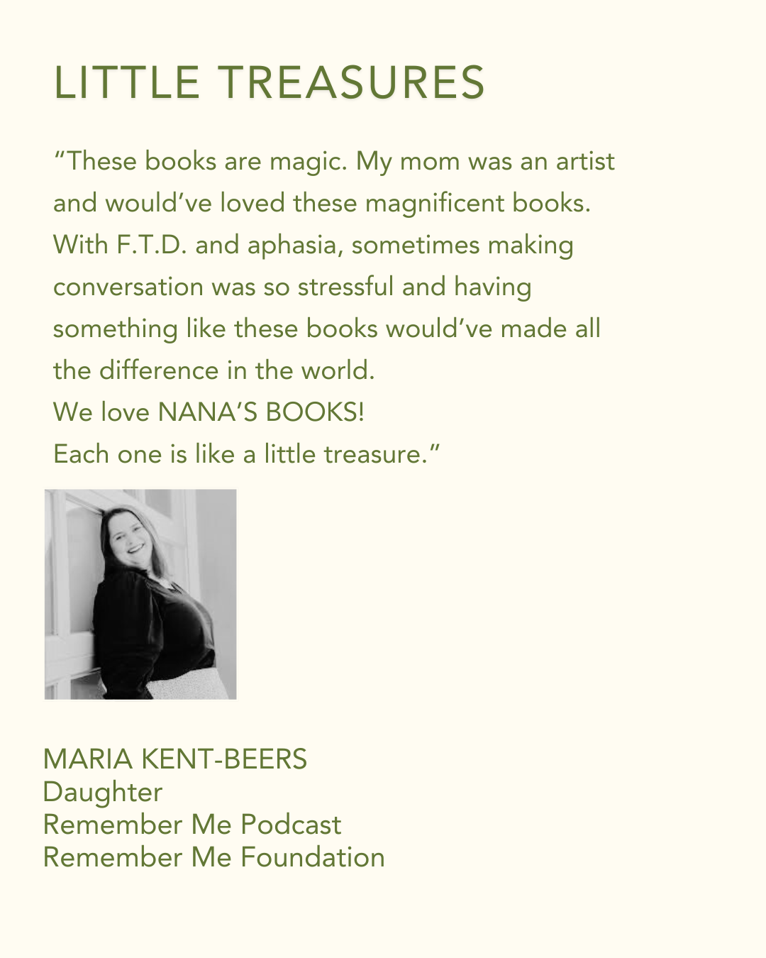 Testimonial 6 from industry expert on NostalgiaWorks dementia-inclusive books