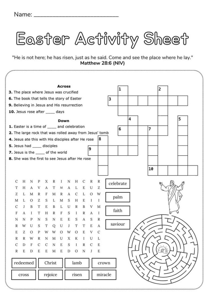 Easter Activity Sheet