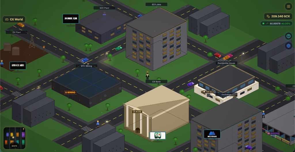 CX World — Cidade isométrica