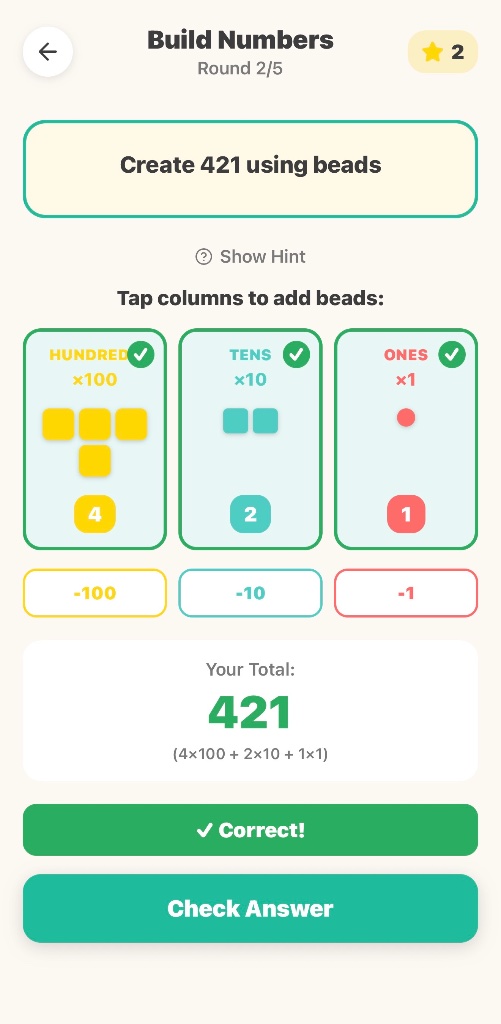 Number Rods activity screenshot