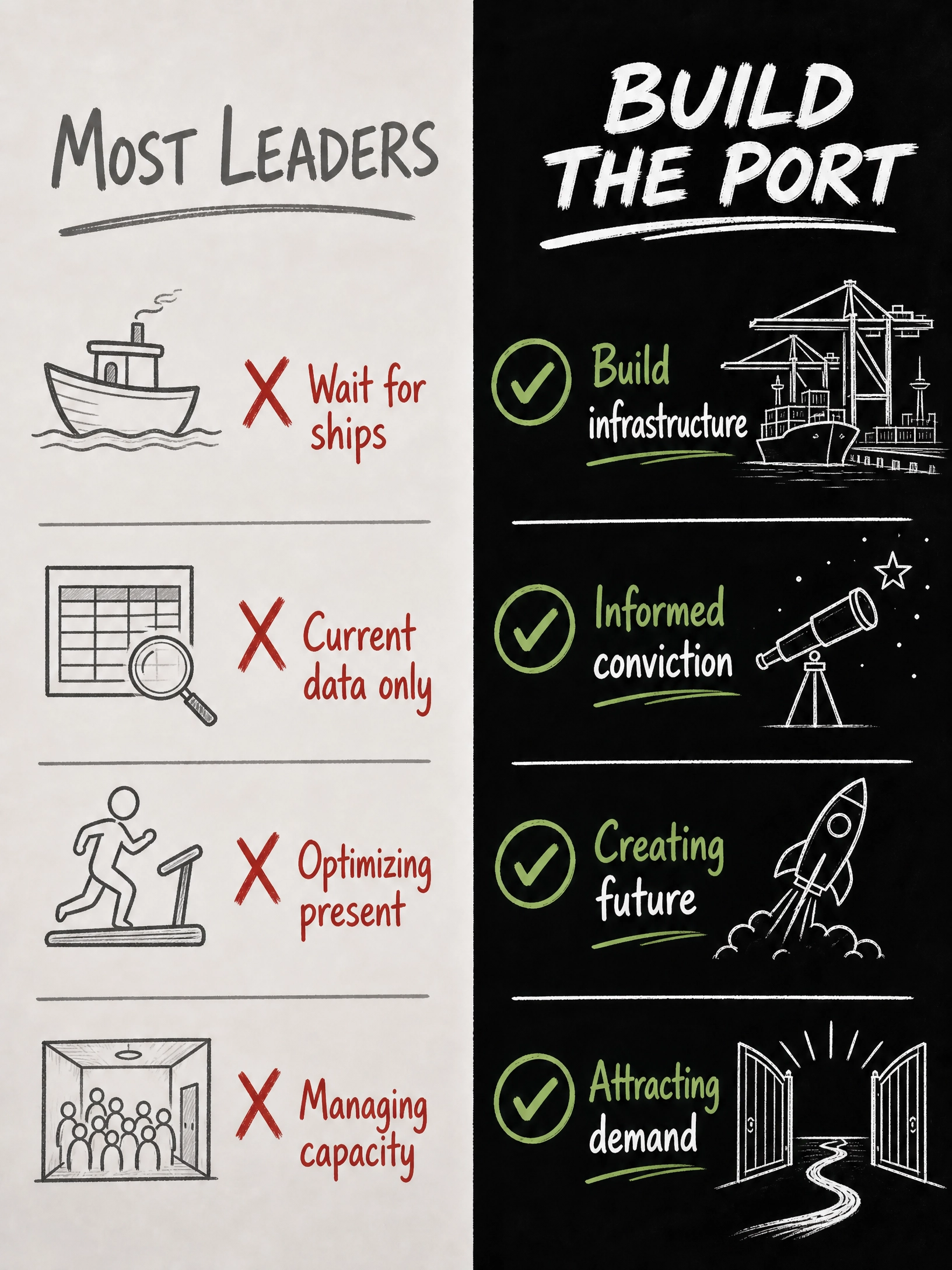 You Do Not Wait for the Ships. You Build the Port.