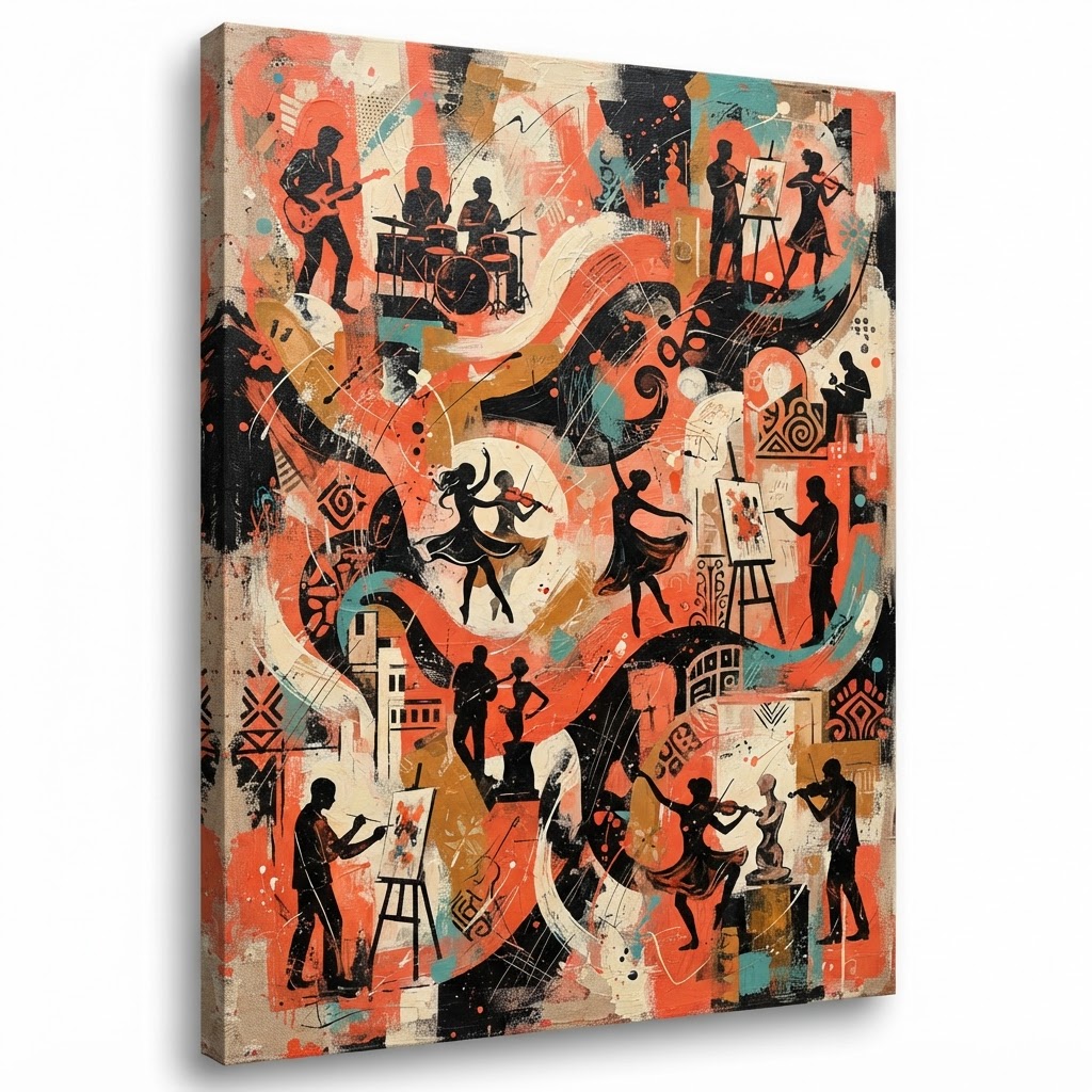 MVAC original artwork — arts and culture community