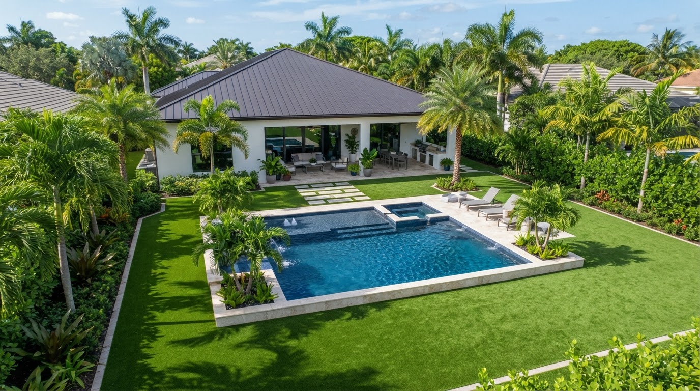 Artificial turf installation