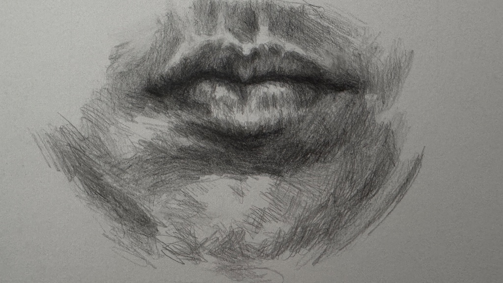 Drawing the Mouth with Graphite Pencil Skill Building