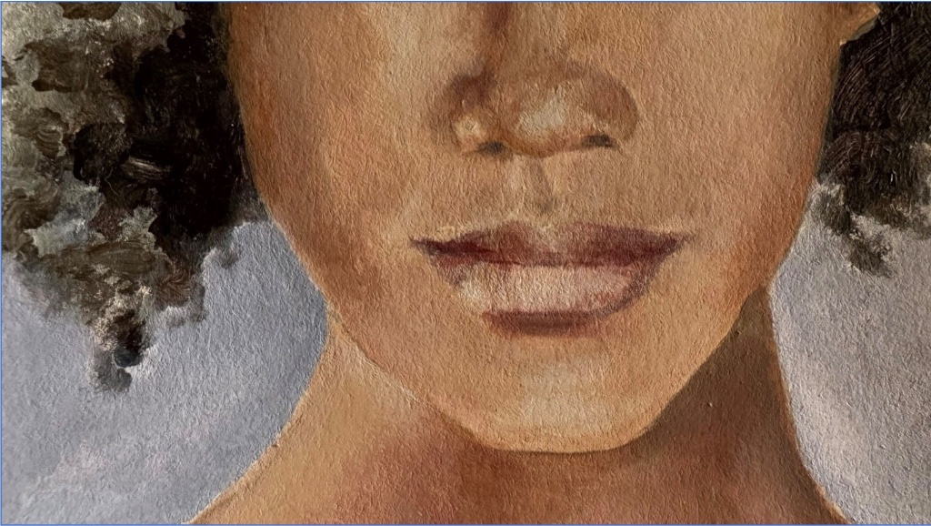 Darker Skin Female Portrait: Warm Tones & Building Value