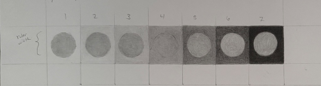 Graphite Pencil: Introduction to Values with the Value Scale Skill Building