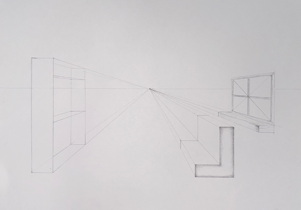 One Point Perspective: Inside Room & Fence Skill Building