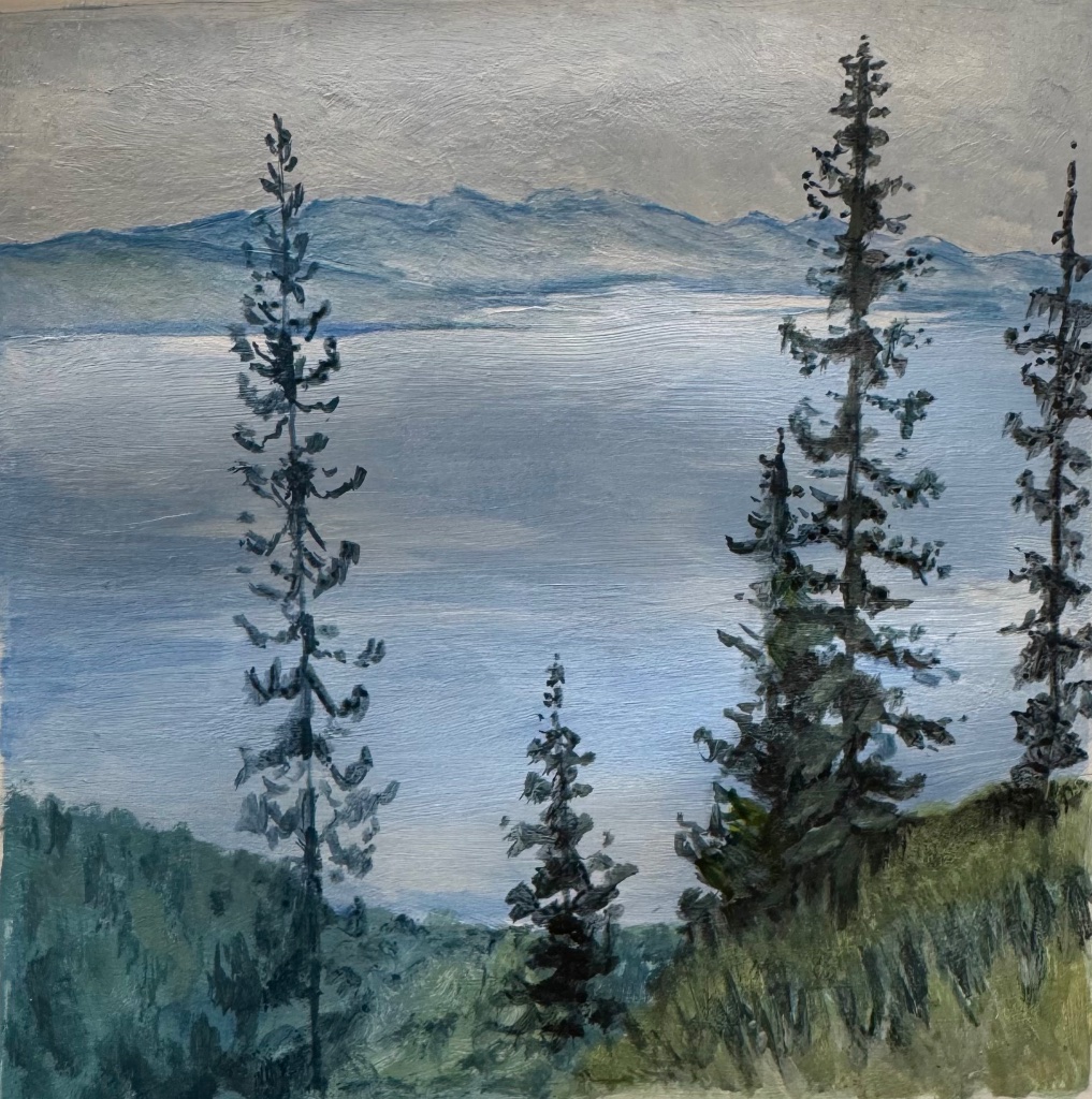 Pine Trees Mountain and Water Painting Techniques