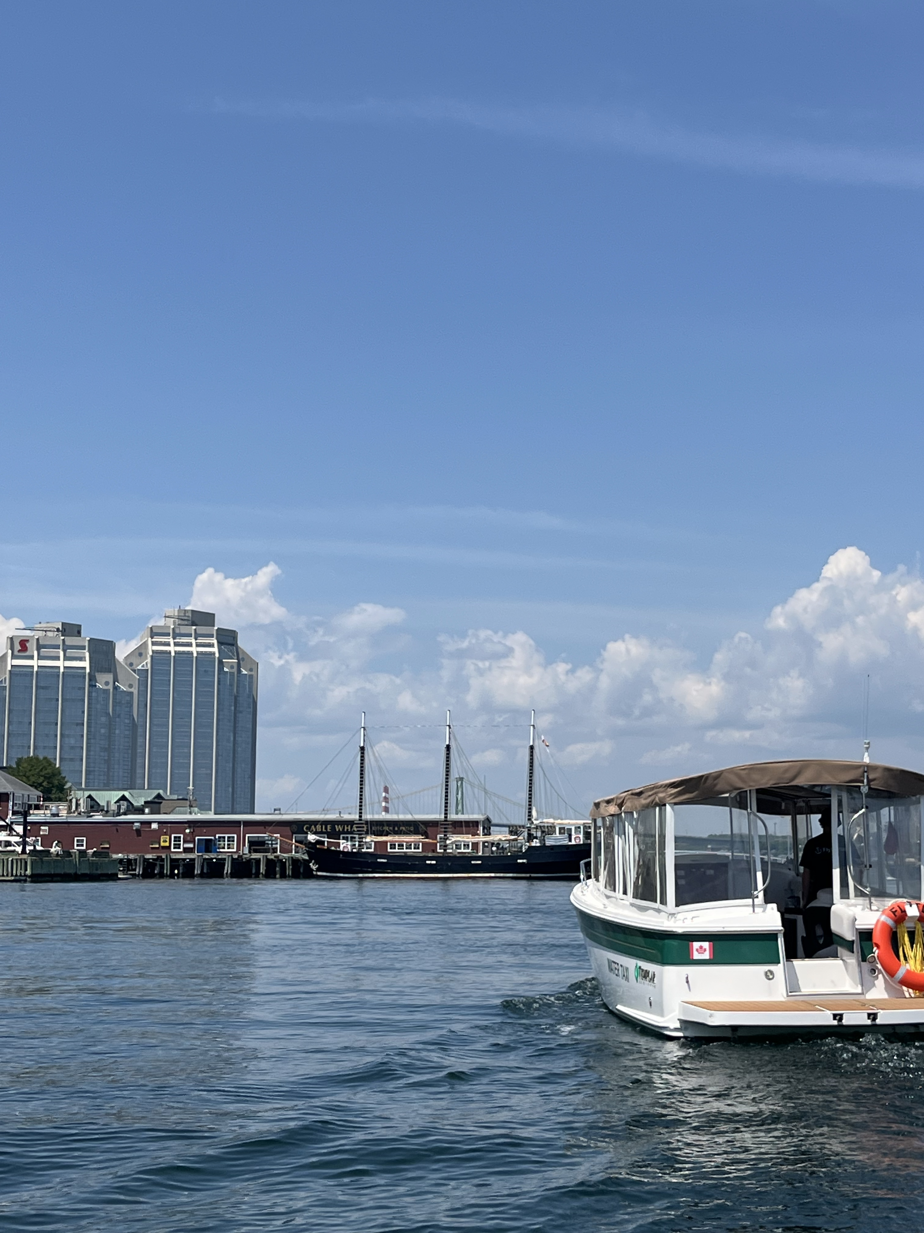Halifax waterfront with FlyteBoat water taxi
