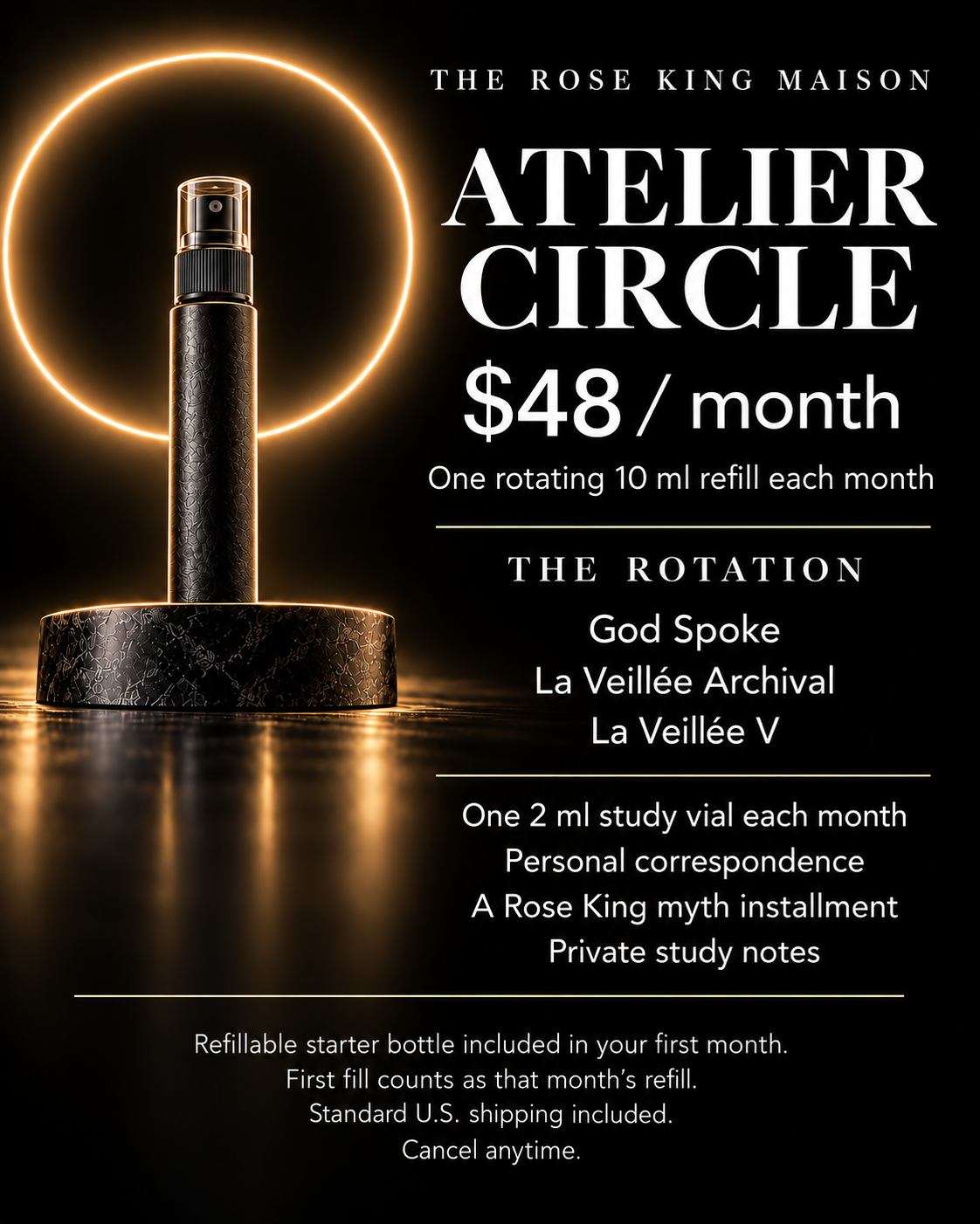 Atelier Circle — black atomizer extrait