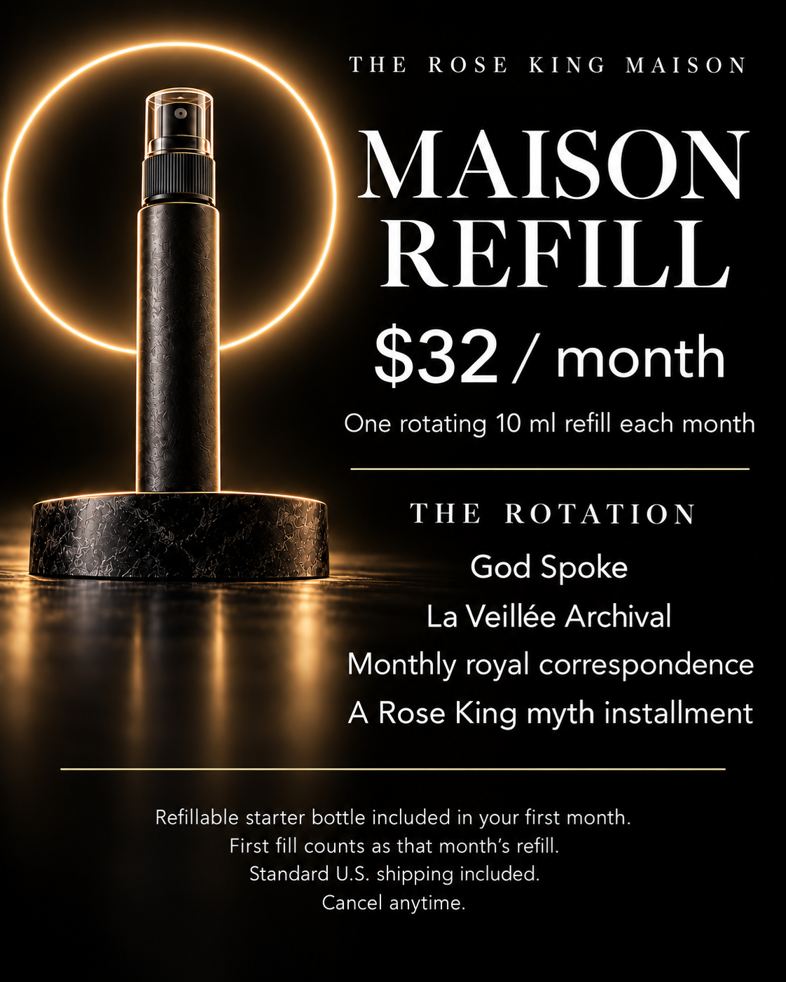 Maison Refill — black refillable atomizer