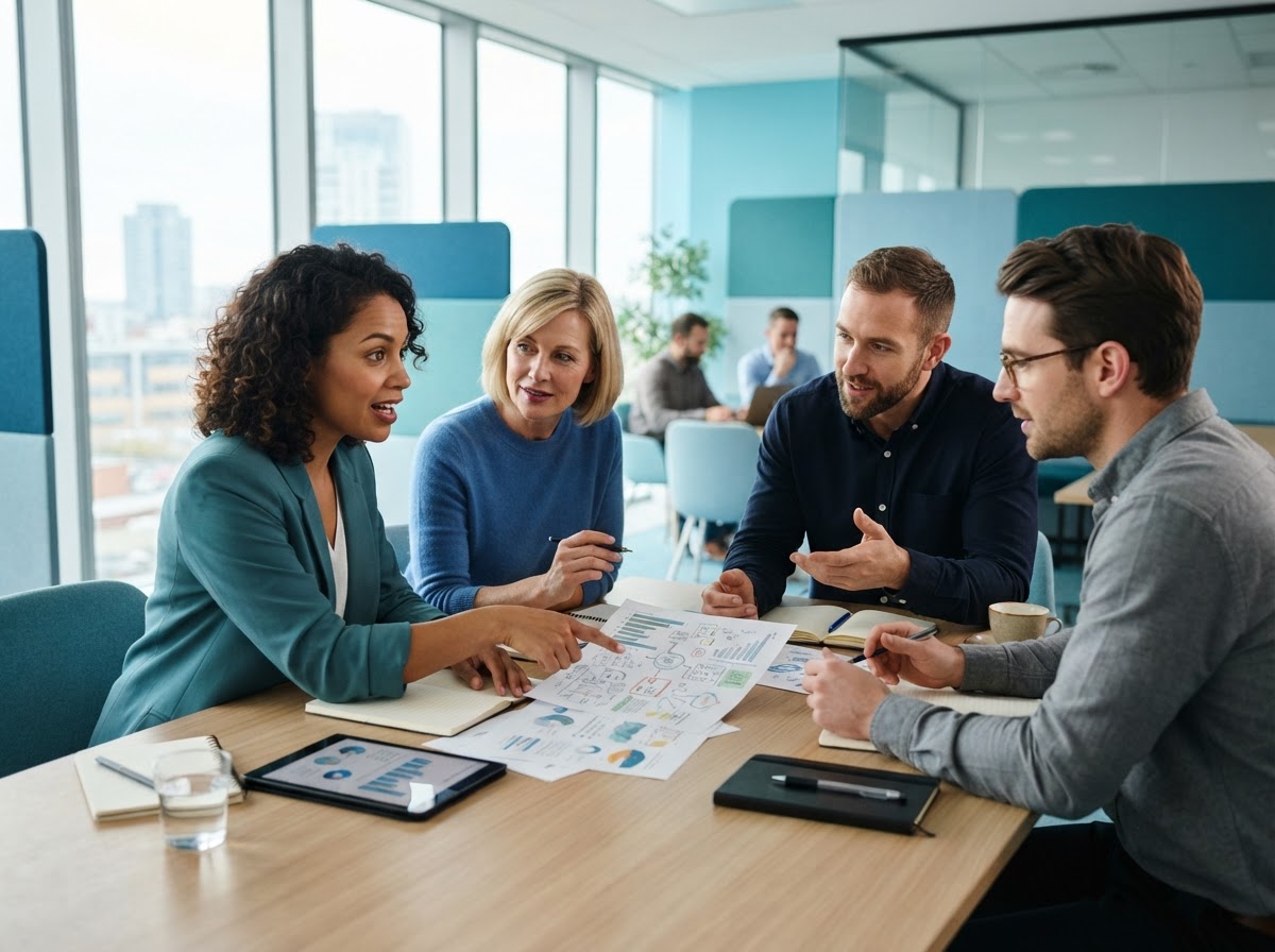 Hiring team reviewing candidates