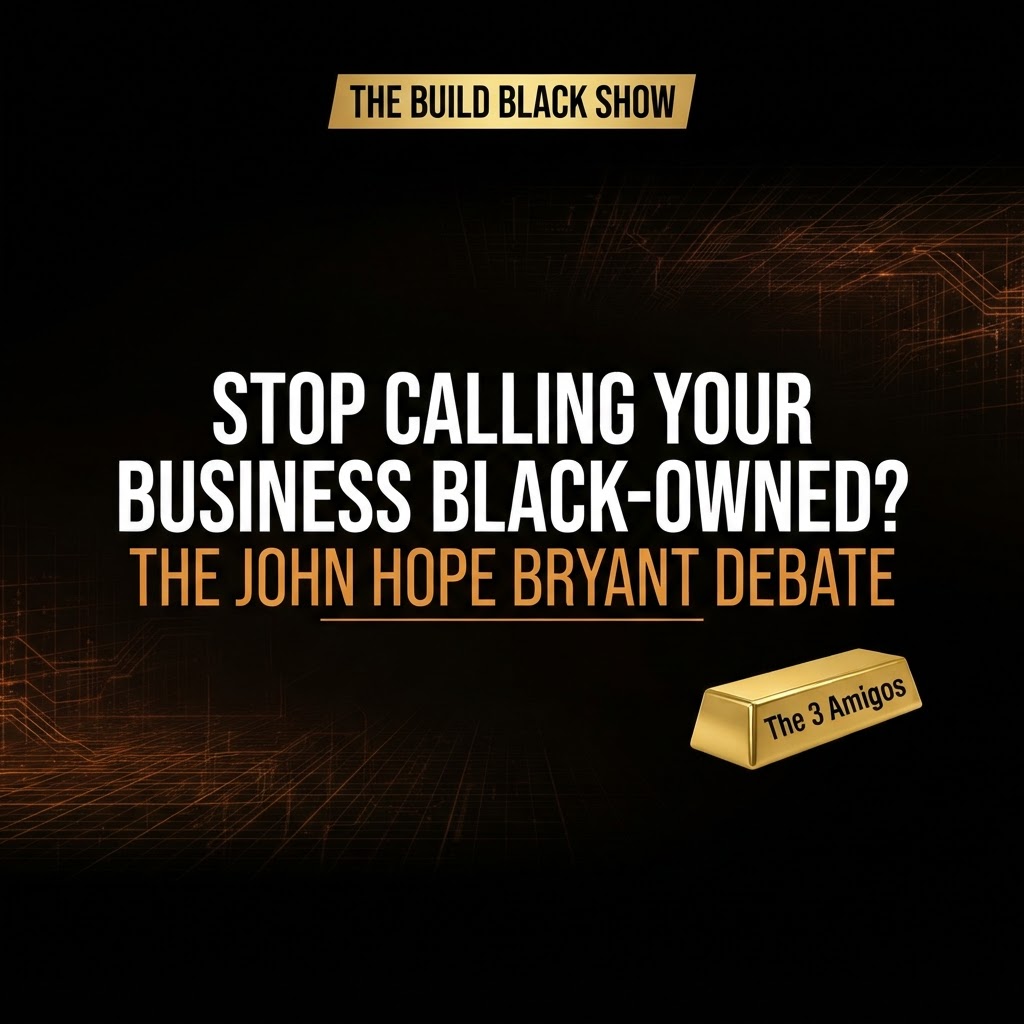 Build Black Show Episode 28: Should You STOP Calling Your Business Black-Owned? | The John Hope Bryant Debate featuring The 3 Amigos — Coach Swan Simpson, Cretelia Harris & Robin White